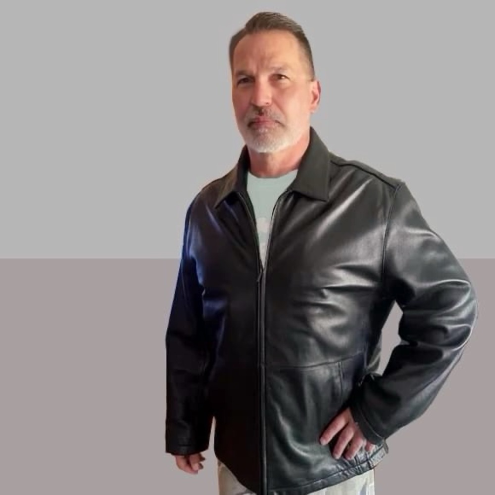 Vintage Brandini XL leather jacket